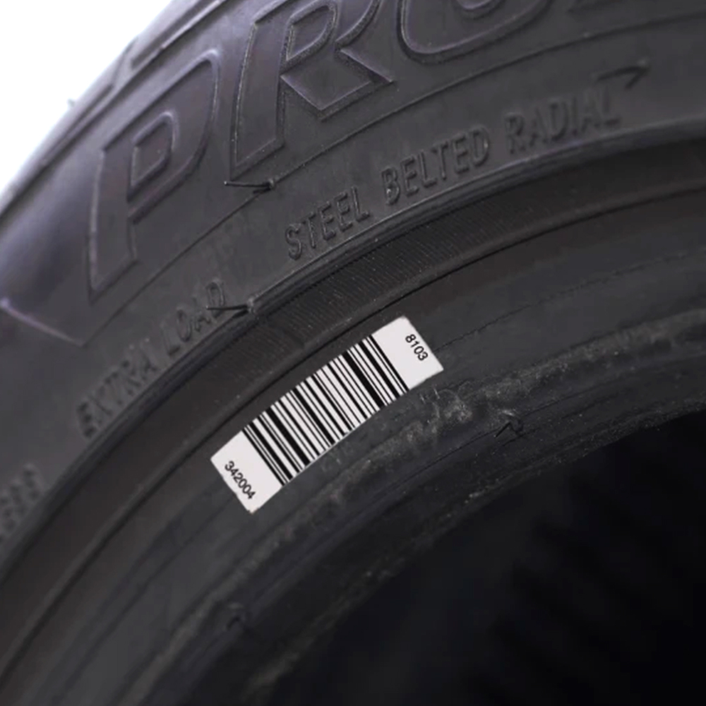 タイヤ加硫ステッカー