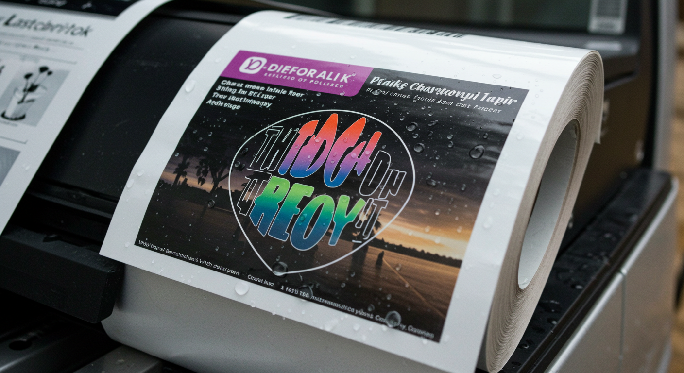 屋外使用に最適なインクジェットビニールステッカー紙