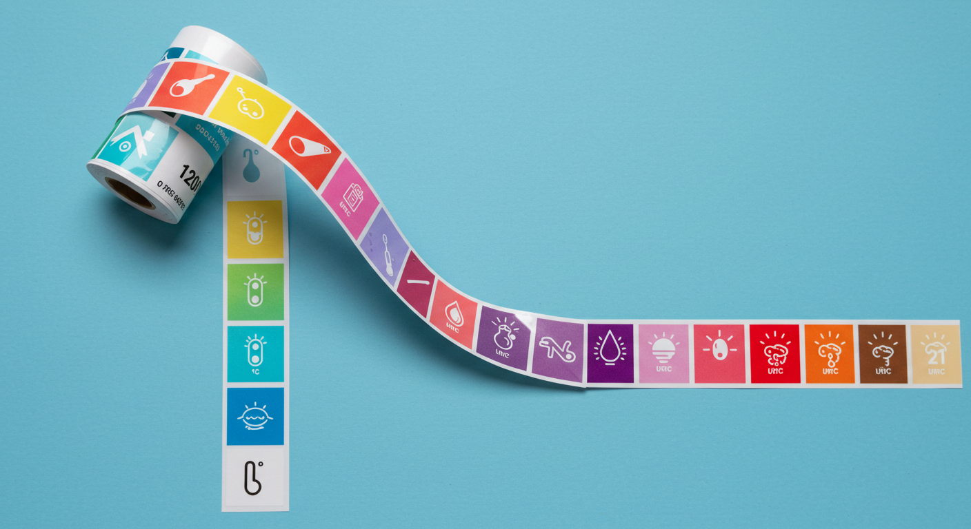 色変化温度ステッカー