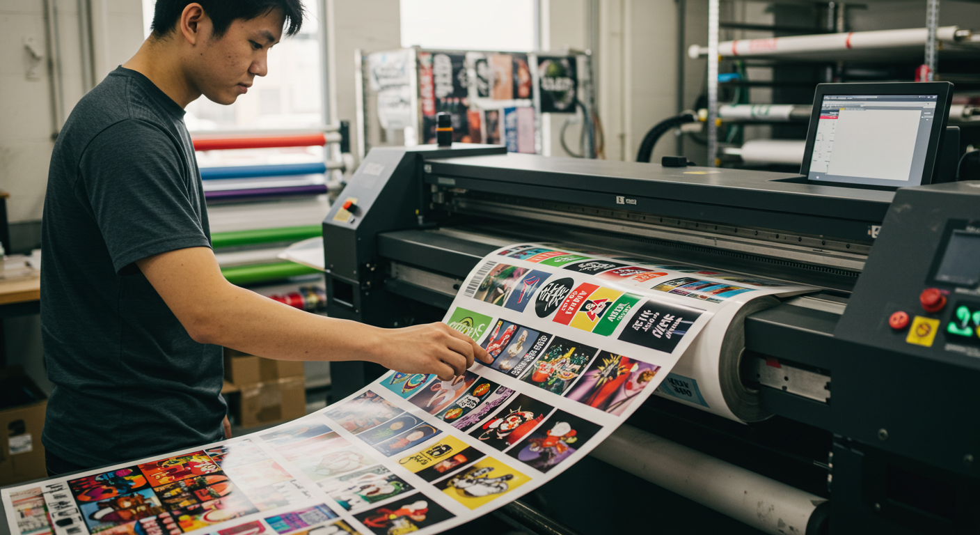 カスタムビニールステッカー印刷