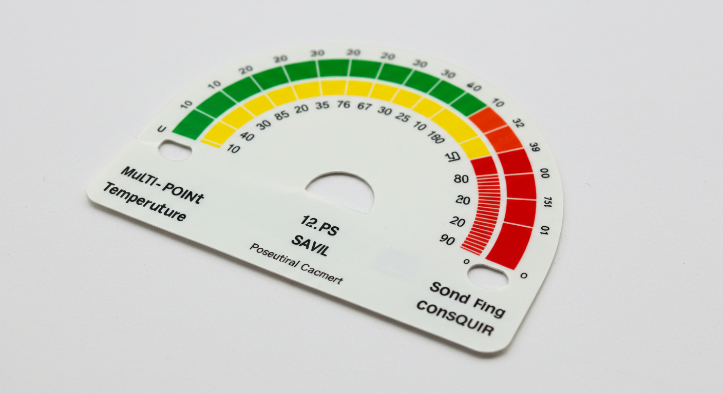 多点不可逆温度ステッカー