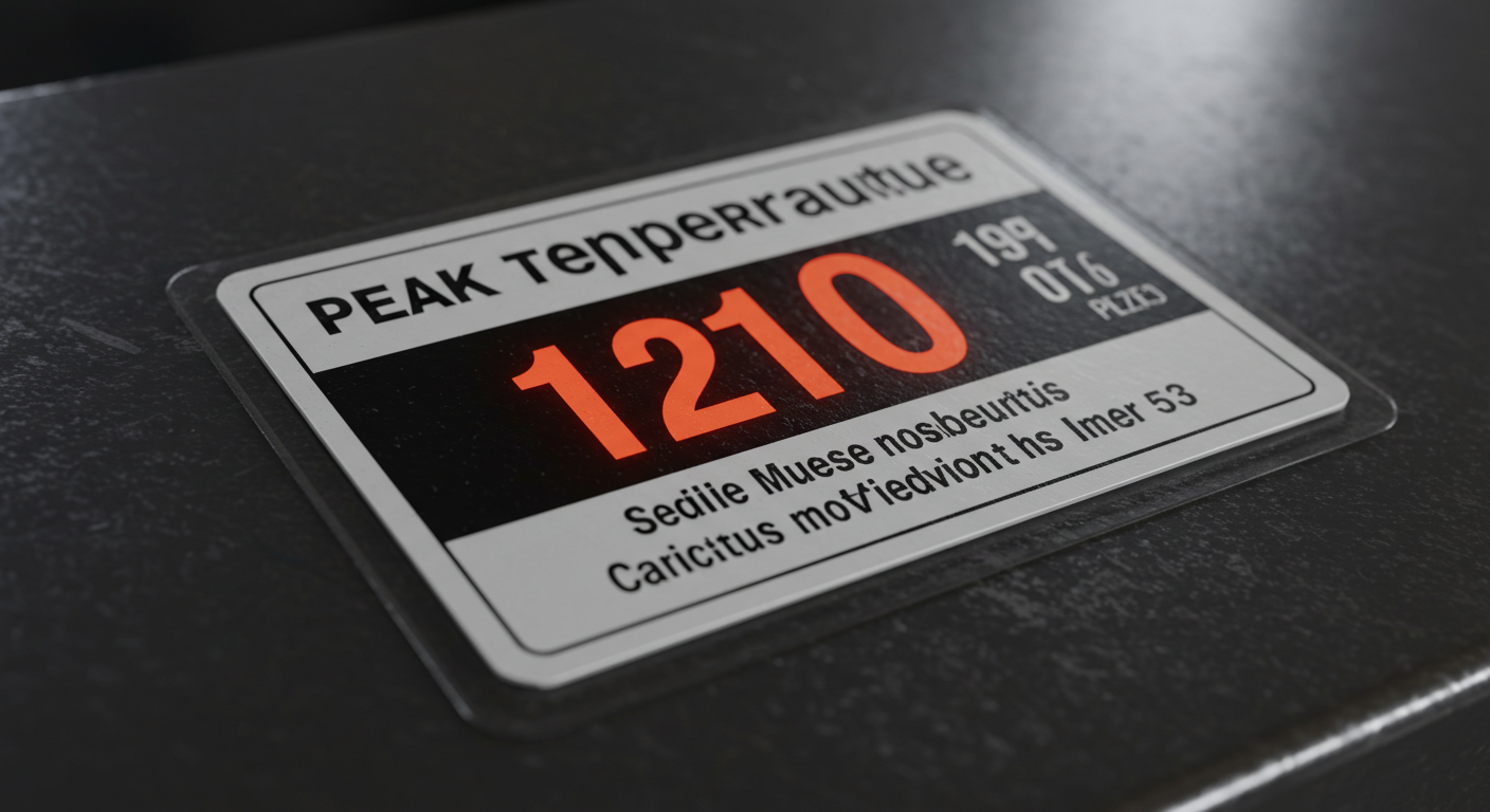 ピーク温度測定ラベル