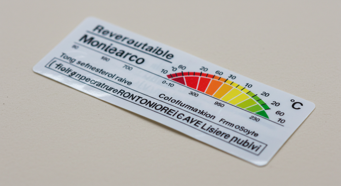 可逆温度モニターラベル