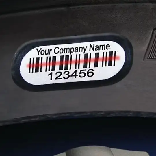 タイヤ加硫バーコードラベル