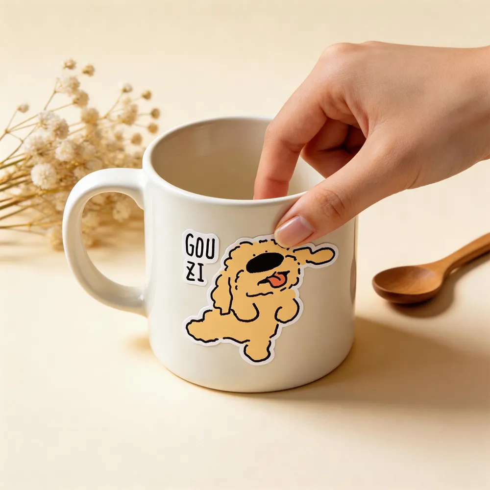 白紙のビニールステッカーシート