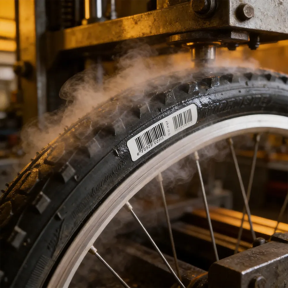tire tracking label