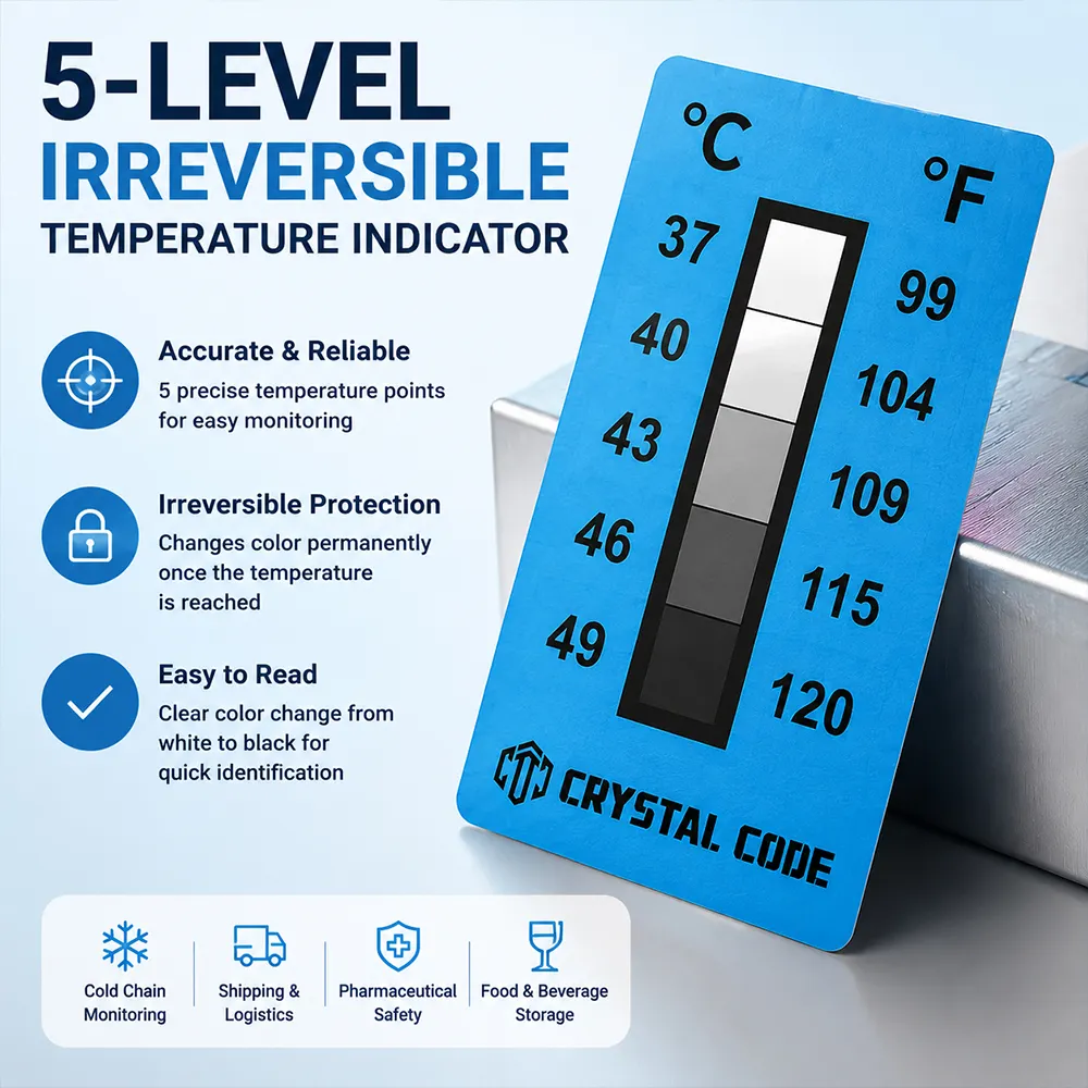 冷凍庫温度監視ラベル