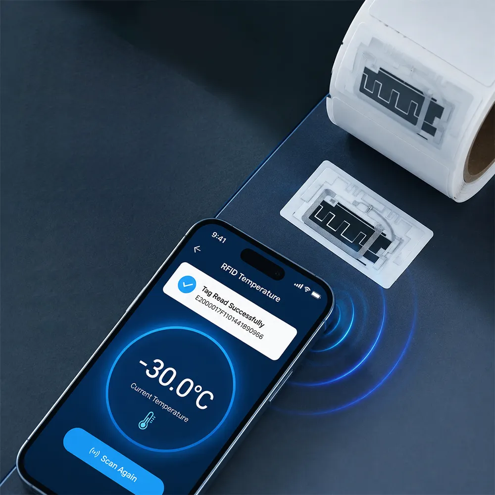 スマート温度表示ラベル